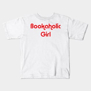 Bookaholic Girl Kids T-Shirt